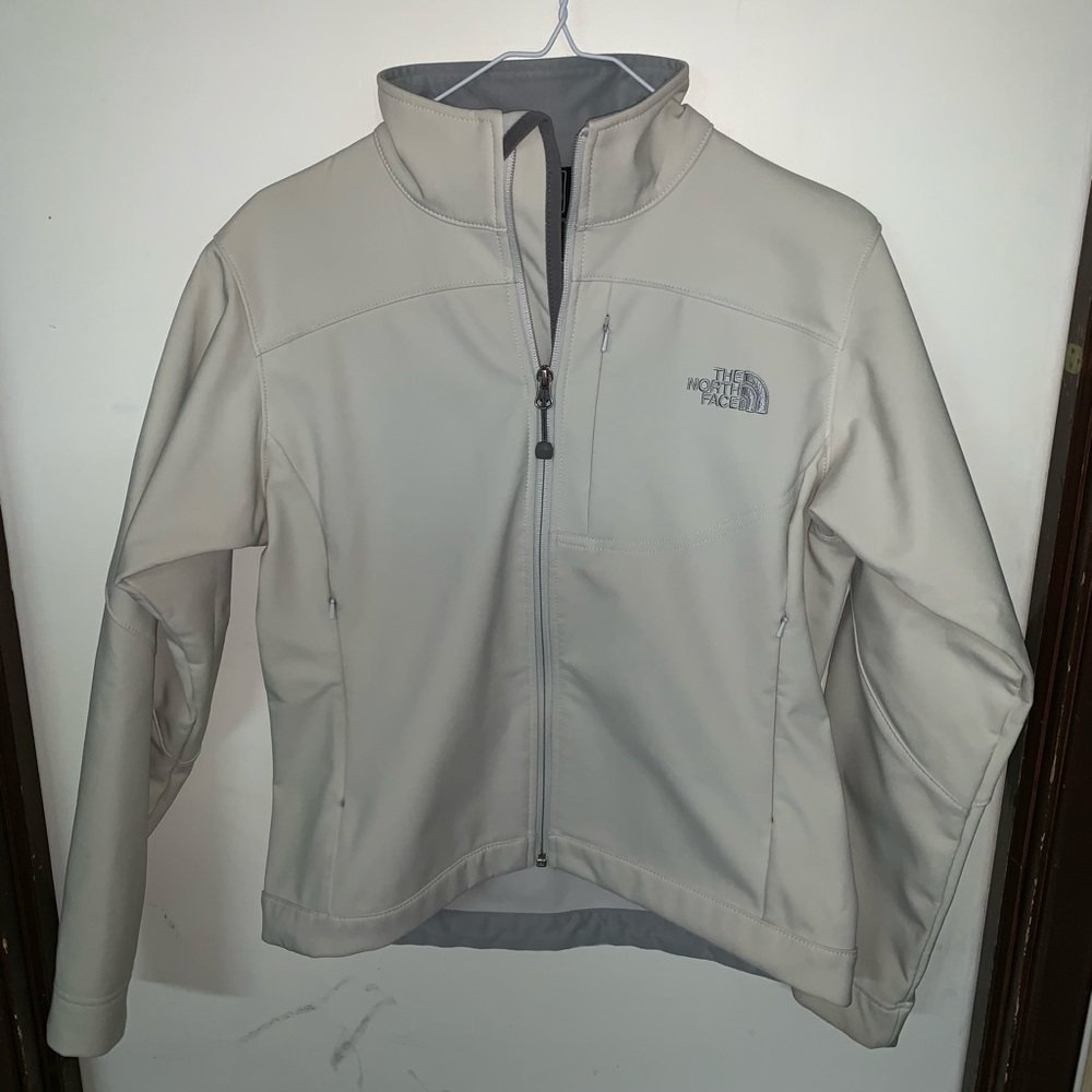 Beige North Face women’s jacket, size small